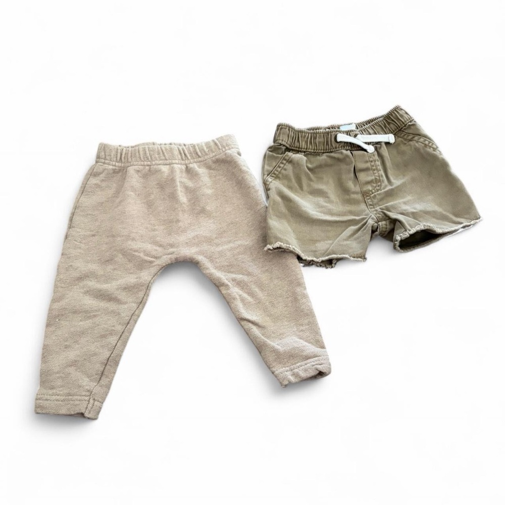 Kids Tan and Brown Bottoms Set